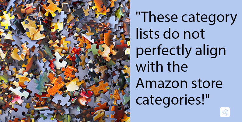 BISAC Subject Codes, Amazon Book categories, Kindle Browse Categories